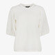 Dames shirt met pofmouwen wit