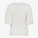 Dames shirt met pofmouwen wit