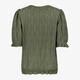 Dames top met pofmouwen groen