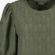 Dames top met pofmouwen groen