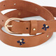 Meisjes riem bruin met strikjes