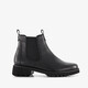 Leren dames Chelsea boots bruin
