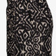 Dames wide leg broek met print zwart beige