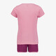 Meisjes sport set met tekstopdruk roze paars