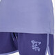 Cropped meisjes sport T-shirt met tekstopdruk paars