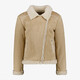Meisjes teddy jas bruin