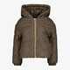 Meisjes winterjas met capuchon bruin