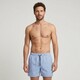 Gestreept heren zwemshort flamingo