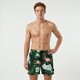 Heren zwemshort met flamingo groen