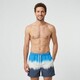 Heren zwemshort met print blauw