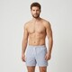Heren zwemshort wit blauw gestreept