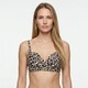 Voorgevormde dames bikinitop panterprint