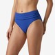 Dames bikinibroekje met overslag blauw