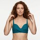 Voorgevormde dames bikinitop petrol