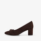 Dames pumps met H-leest donkerbruin