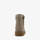 Gevoerde suède dames boots grijs