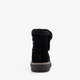 Gevoerde suède dames boots zwart