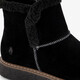 Gevoerde suède dames boots zwart