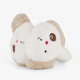 Fluffy meisjes oorwarmers met dierengezichtje wit