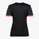 Dames voetbal T-shirt roze zwart
