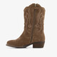 Suède meisjes cowboylaarzen bruin