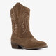 Suède meisjes cowboylaarzen bruin