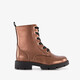 Meisjes veterboots brons