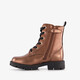 Meisjes veterboots brons