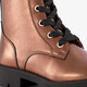 Meisjes veterboots brons