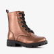 Meisjes veterboots brons