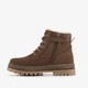 Gevoerde jongens veterboots bruin