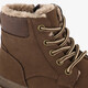 Gevoerde jongens veterboots bruin