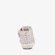 Leren babyschoenen met hartjes roze