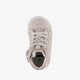 Leren babyschoenen met hartjes roze