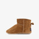 Suede babyschoenen bruin