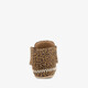 Babyschoenen met panterprint bruin