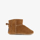 Suede babyschoenen bruin