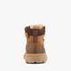 Leren jongens veterboots cognac bruin
