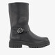 Dames biker boots met gesp zwart