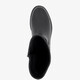 Dames biker boots met gesp zwart