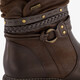 Dames boots met H leest bruin