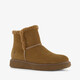 Hush Puppies gevoerde suède dames boots cognac