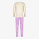 Meisjes pyjama beige lila
