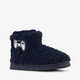 Gevoerde kinder teddy pantoffels met game opdruk