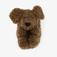 Gevoerde dames hond pantoffels bruin
