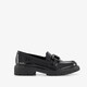 Dames lak loafers zwart