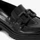 Dames lak loafers zwart