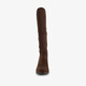 Hoge stretchlaarzen met hak bruin