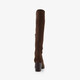 Hoge stretchlaarzen met hak bruin
