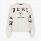 Dames sweater met opdruk wit